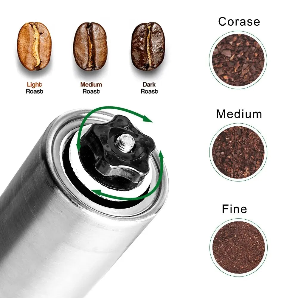 Molino de Café Manual Portátil de Acero Inoxidable