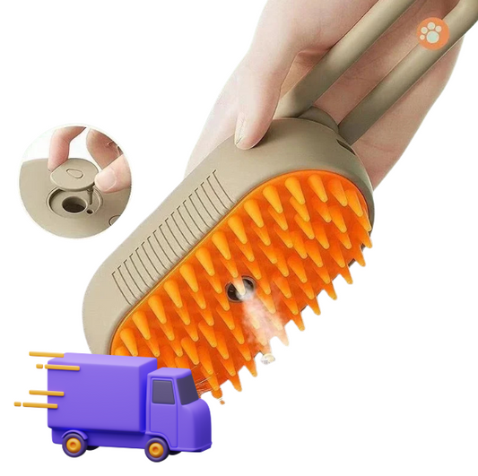 Cepillo a Vapor para Mascotas – 3 en 1