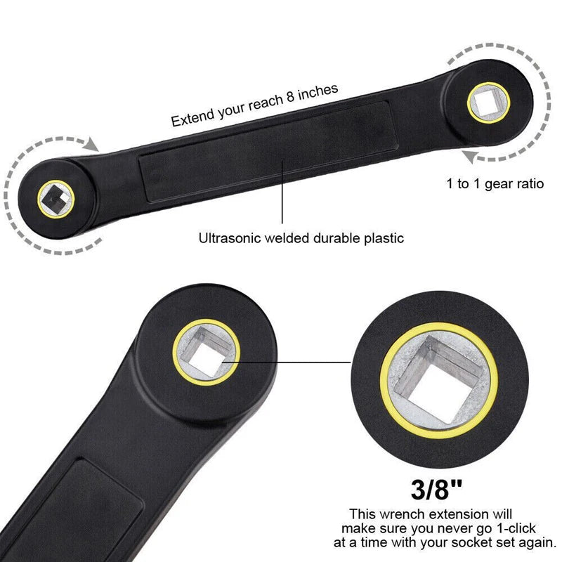 Llave de Extensión con Adaptadores 3/8’’ & 1/4’’