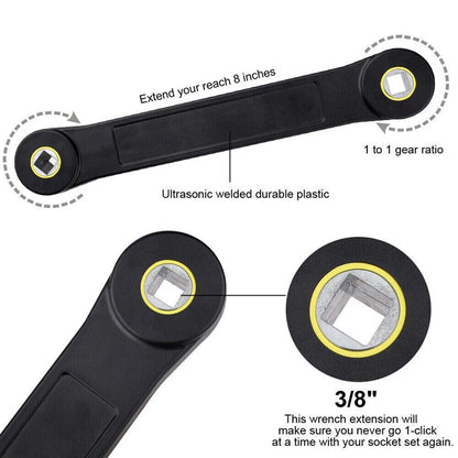 Llave de Extensión con Adaptadores 3/8’’ & 1/4’’